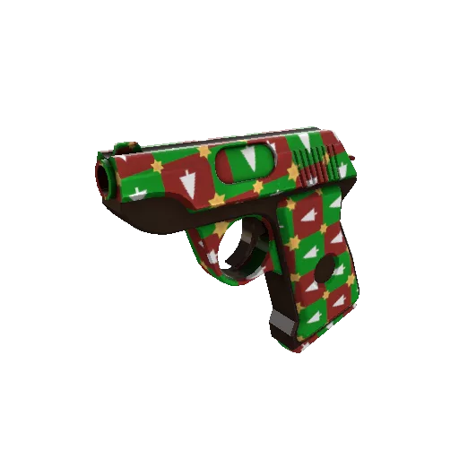 gifting manns wrapping paper pistol