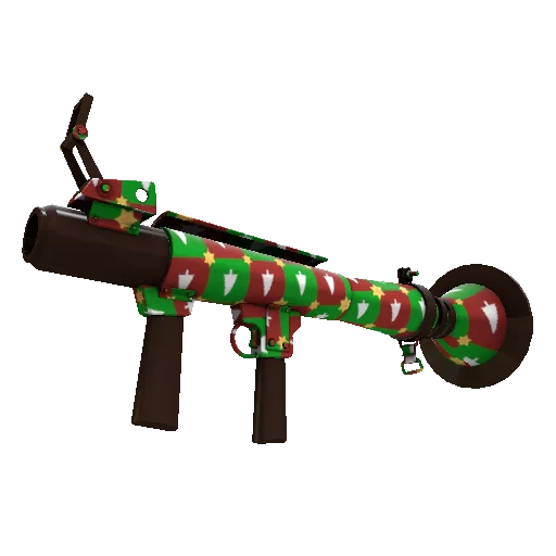gifting manns wrapping paper rocket launcher