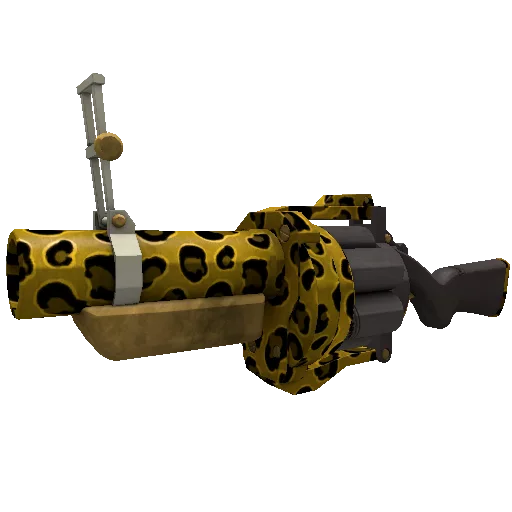 leopard printed grenade launcher