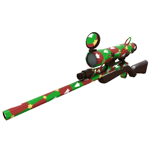 gifting manns wrapping paper sniper rifle
