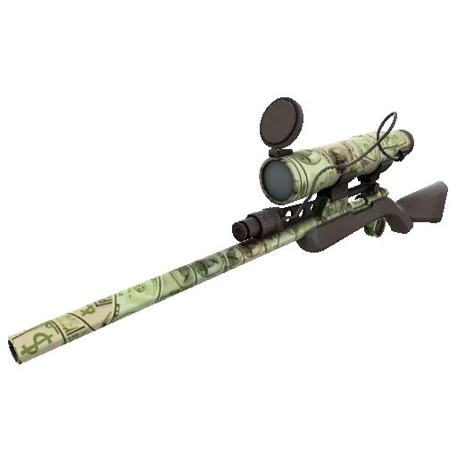 bank rolled sniper rifle