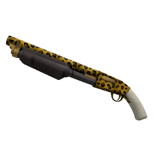 leopard printed shotgun